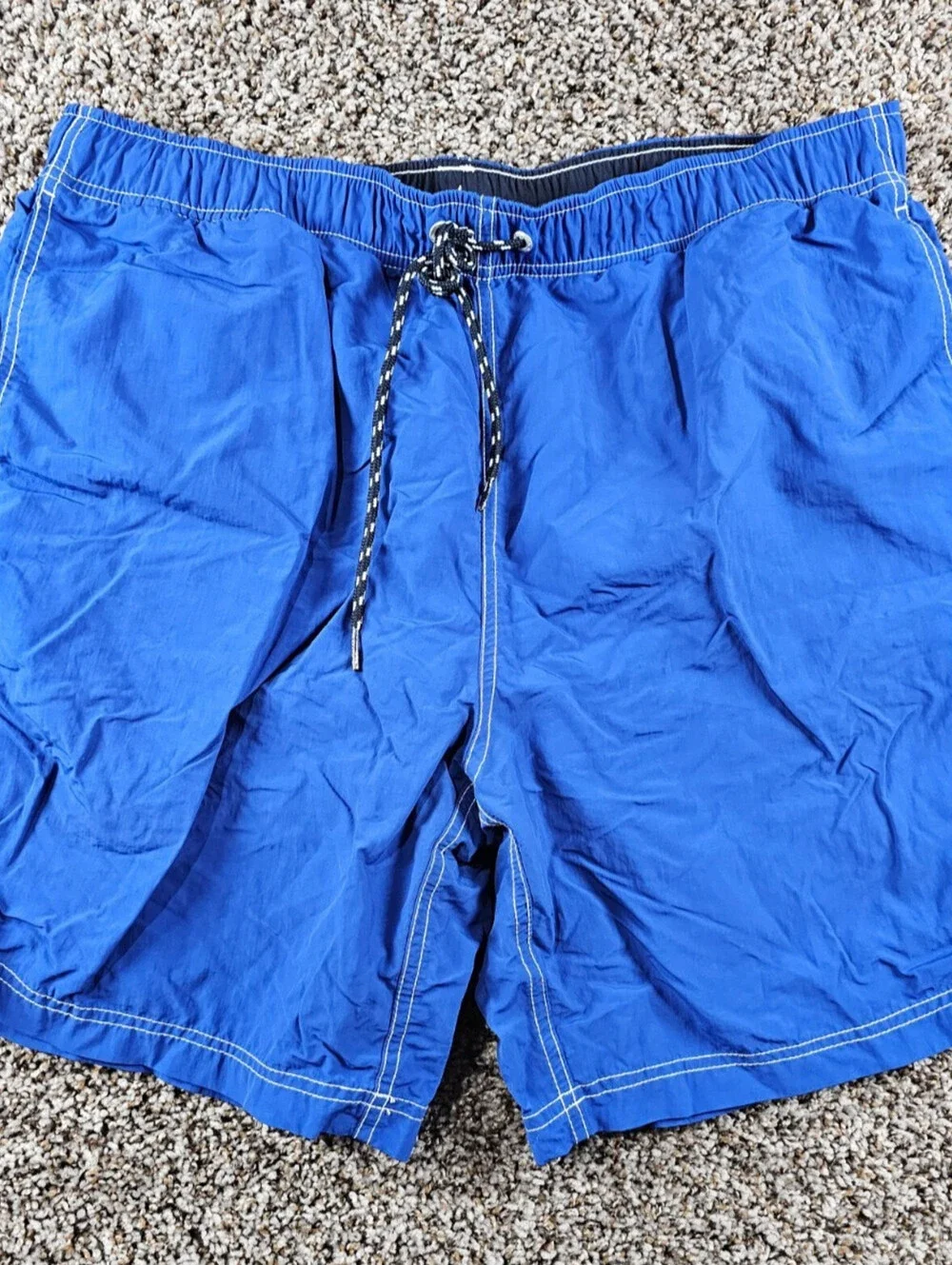 Nautica Mens Sz XL Mesh Lined Swim trunks Swimsuit Bright Blue
